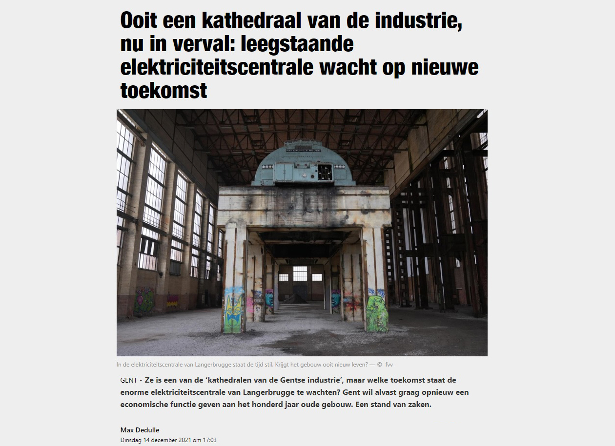 Nieuwsblad: Ooit een kathedraal van de industrie, nu in verval